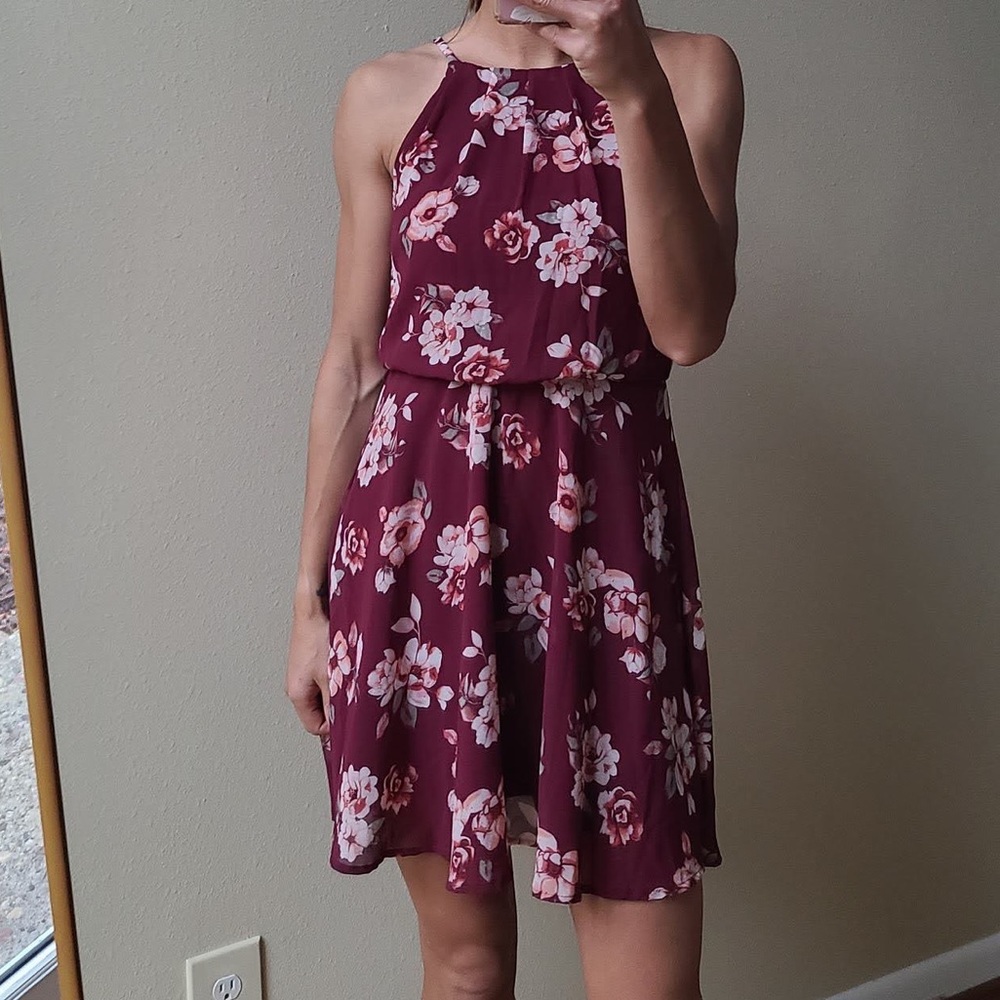 Floral Blue Rain dress by Francesca